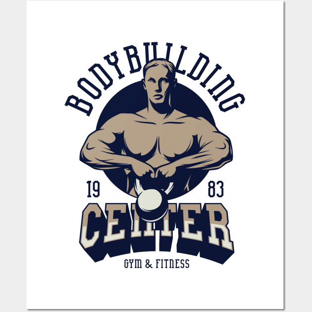 bodybuilder Wall Art by ShirtyLife